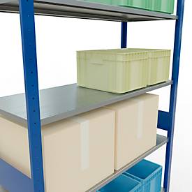 SCHULTE Lagertechnik - Stecksystem Grundregal - 3000x1300x500 mm, Typ 150 kg