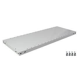 SCHULTE Lagertechnik Zusatz-Fachboden MULTIPlus 250, 1000x 500mm, 40 mm Kante, mit 4 Fachbodenträgern