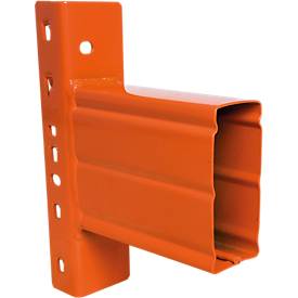 Schulte Palettenregal, Grundregal, B 8444 x T 1100 x H 3000 mm, 3 Ebenen, Palettengewicht bis 1000 kg, Feldlast 7070 kg, blau/orange