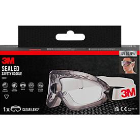 Schutzbrille 3M 2890, EN 166:2001, UVA/UVB/UVC-resistent, beschichtet, Polycarbonatglas, klar