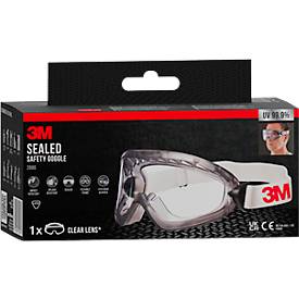 Schutzbrille 3M 2890, EN 166:2001, UVA/UVB/UVC-resistent, beschichtet, Polycarbonatglas, klar