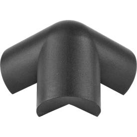 Schutzecke, 3-schenkelig, schwarz