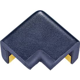 Schutzecke für Knuffi Eckschutzprofil Typ H, L 42 x B 22 mm, selbstklebend, PU-Schaum, 2-schenkelig, schwarz