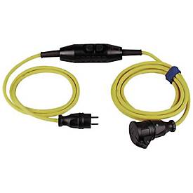 Schutzkontaktverlängerung 16 A 230 V 4,5m H07RN-F 3x1,5 mm2 gelb