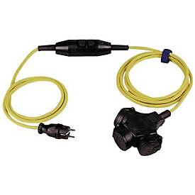Schutzkontaktverlängerung 16 A 230 V 4,5m H07RN-F 3x1,5 mm2 gelb IP44