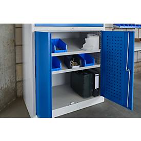 Schwerlastschrank, Stahlfeinblech, Maße B 950 x T 600 x H 1180 mm