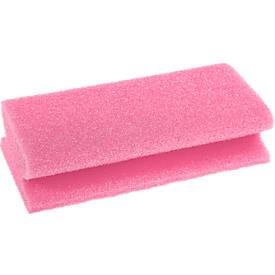 Scotch-Brite™ Badezimmerschwamm XXL, extragroß - für Fliesen/Glas/Chrom/Keramik - weich - kratzfest - L 47 x B 130 mm - Schaumstoff - pink-weiß - 1 Stück