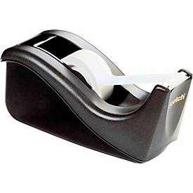 Scotch™ Klebeband-Abroller C60, Schwarz + Scotch® Magic™ Unsichtbares Klebeband, 19 mm x 33 mm, incl. 4 Rollen