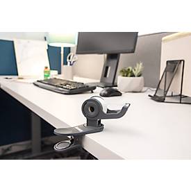 Scotch® Klebebandabroller Clip'n Twist C19-Clip-CG, für Rollen L 33 m x B 19 mm, inkl. 1 Rolle Scotch® Magic™ Klebeband, dunkelgrau