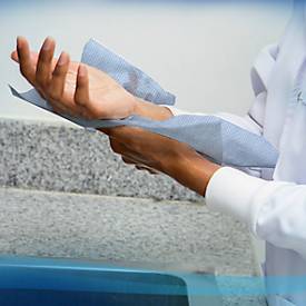 Scott® Rollenpapiertücher 6668, reißfest, 1-lagig, 6 Rollen á 304 m, blau