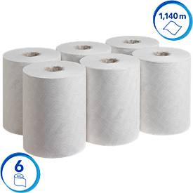 Scott® Slimroll Rollenpapiertücher Essential 6695, 1-lagig, 6 Rollen á 190 m, weiß