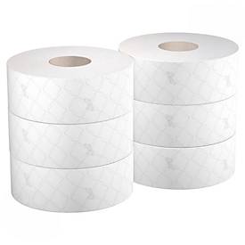 Scott® Toilettenpapier Essential™ Jumbo 8511, 2-lagig, 6 Rollen a 380 m Blatt, insgesamt 2280 m, weiß