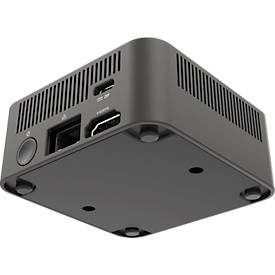 Screenshare System Legamaster Airserver Connect 3, 3840 x 2160 px, bis zu 12 Streams gleichzeitig, HDMI/USB/LAN/Wi-Fi, B 78 x T 78 x H 34 mm, schwarz