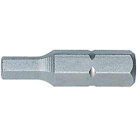 Sechskant-Bit WIHA, SW 6 mm, Antrieb 1/4 Zoll, C 6,3, L 25 mm
