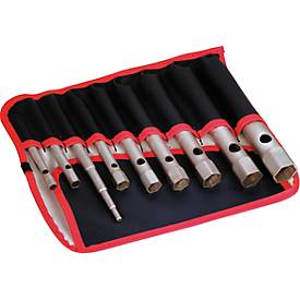 Sechskant-Rohr-Steckschlüssel 8-tlg., Rolltasche 6x7,8x9,10x11,12x13,14x15