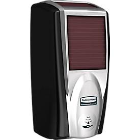 Seifen- und Desinfektionsspender Rubbermaid LumeCel, AutoFoam, 1100 ml, lichtbetrieben, automatisch & berührungsfrei, für Wand/Ständer, chrom/schwarz