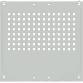 Seitenblende, f. Arbeitstische Universal Spezial/Ergo, f. Tiefe 800 mm, B 592 x H 628, lichtgrau RAL 7035