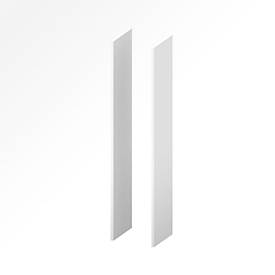 Seitenblenden X-TIME-WORK, 2 Stück, hoch B 38/30 mm, Weiß