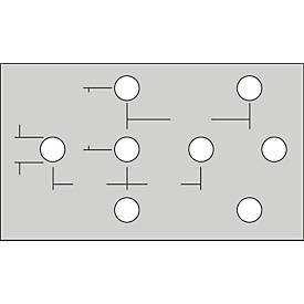 Seitenwand außen, gelocht, 400 mm tief