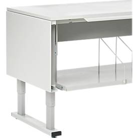 Seitliche Schutzbleche für Treston QuatreX 750 mm, ESD-leitfähig, B 62 x T 748 x H 504 mm, lichtgrau RAL 7035, 2 Stück