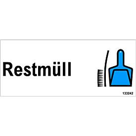 Selbstklebe-Etiketten "Restmüll"
