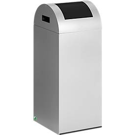Selbstlöschende Wertstoff-Abfallsammler 55R, silber/anthrazit