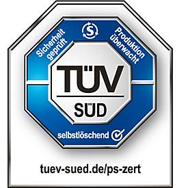 Selbstlöschende Wertstoff-Abfallsammler 85R, silber/blau