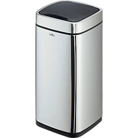 Sensor Abfalleimer Durable No Touch, 21 l, für Innen, automatisches & manuelles Öffnen/Schließen, abnehmbarer Deckel, Inneneimer, Edelstahl, silber