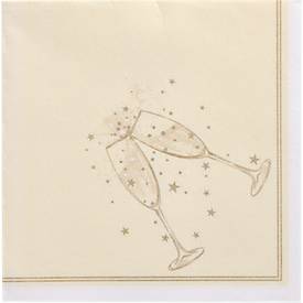 Papstar Servetten  ROYAL Collection, ¼-vouw, 400 x 400 mm, 20 st, goud