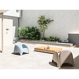 Sessel meet by Paperflow DUMBO, mit Armlehnen, stapelbar bis zu 4 Stück, Polypropylen, diverse Farben, 4 Stück