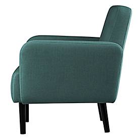 Sessel meet by Paperflow LISBOA, Stoffbezug grün, Fußgestell schwarz, B 710 x T 815 x H 830 mm