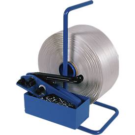 SET Polyesterfadenband Umreifung + 500 Verschlussklemmen