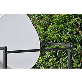 Setangebot 1 Transportwagen und 10 Stehtische, klappbare Tische