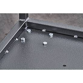 Setangebot 1 Transportwagen und 10 Stehtische, klappbare Tische