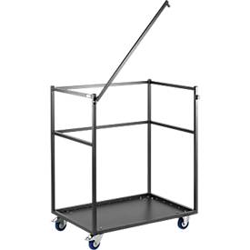 Setangebot 1 Transportwagen und 5 Stehtische, klappbare Tische