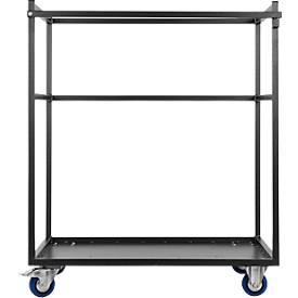 Setangebot 1 Transportwagen und 5 Stehtische, klappbare Tische