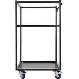 Setangebot 1 Transportwagen und 5 Stehtische, klappbare Tische