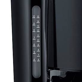 SEVERIN Filterkaffeemaschine 4815, 10 Tassen (1,25 l), 1.000 W, Schwenkfilter mit Tropf‑Stopp, spülmaschinengeeigneter Filtereinsatz, Warmhalteplatte, Schwarz