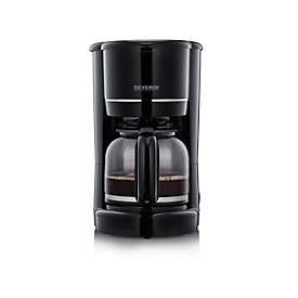 SEVERIN Filterkaffeemaschine KA 4320, 10 Tassen, 1,25 l, 900 W, Tropf‑Stopp, Warmhaltefunktion, Abschaltautomatik, B 250 x H 325 x T 200 mm, Schwarz