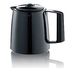 SEVERIN Filterkaffeemaschine KA 9307, 1,0 l (bis 8 Tassen), 2 Thermokannen mit Durchbrühdeckel, Schwenkfilter 1x4, Tropfverschluss, automatische Abschaltung, Schwarz