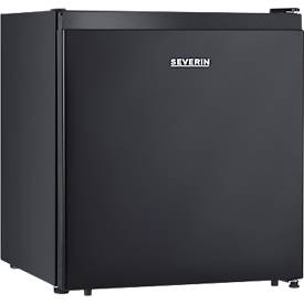 SEVERIN Mini Kühlschrank KB 8879, Schwarz, Kunststoff, 45 l, Kältefach, 2 Türfächer, 1 Glasablage, B 500 x H 445 x T 468 mm