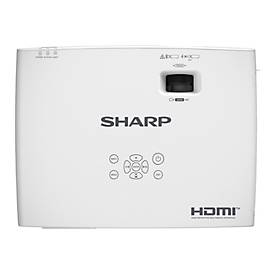 Sharp 3LCD Beamer E501U, 1920 x 1200 WUXGA, 5000 ANSI Lumen, 1,2-facher Zoom, HDMI/USB/LAN, bis 20000 h, weiß