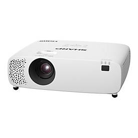 Sharp 3LCD Beamer E501U, 1920 x 1200 WUXGA, 5000 ANSI Lumen, 1,2-facher Zoom, HDMI/USB/LAN, bis 20000 h, weiß