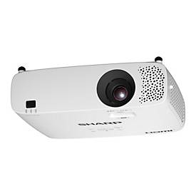 Sharp 3LCD Beamer E501U, 1920 x 1200 WUXGA, 5000 ANSI Lumen, 1,2-facher Zoom, HDMI/USB/LAN, bis 20000 h, weiß