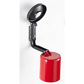 Sicherheitsaschenbecher, H 1100 x ø 90 mm, rot