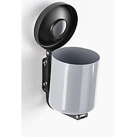 Sicherheitsaschenbecher, H 1100 x ø 90 mm, silber