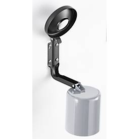 Sicherheitsaschenbecher, H 1100 x ø 90 mm, silber