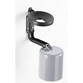 Sicherheitsaschenbecher, H 1100 x ø 90 mm, silber