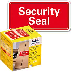 Image of Sicherheitsetiketten Avery Zweckform Security Seal, rechteckig, 38 x 20 mm, 200 St.