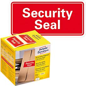 Sicherheitsetiketten Avery Zweckform Security Seal, rechteckig, B 38 x H 20 mm, 1 Rolle mit 200 Stück